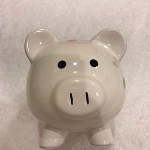 Polka dot piggy bank
